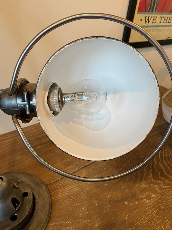 Image 1 of Lampe jieldé 2 Arme 40+25cm Graphit industriell Jean Louis Domecq 1950