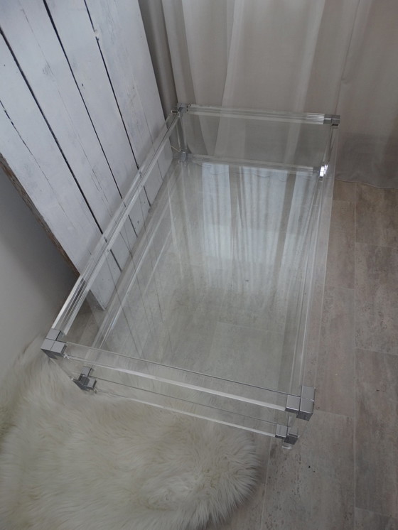 Image 1 of Lucite – Couchtisch aus Glas