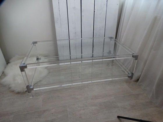 Image 1 of Lucite – Couchtisch aus Glas