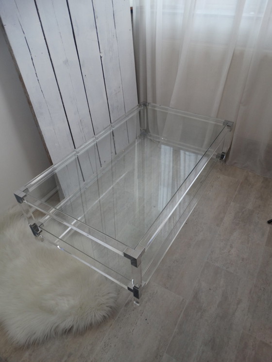 Image 1 of Lucite – Couchtisch aus Glas