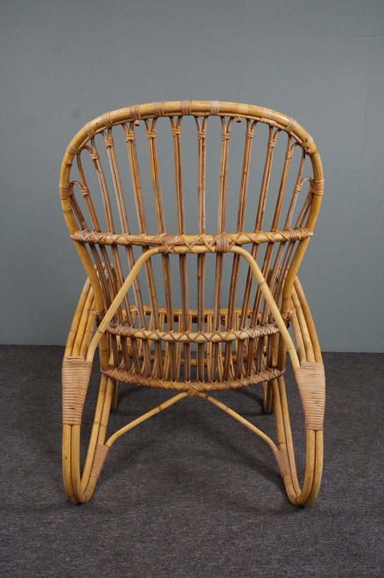 Image 1 of Vintage Rohé Noordwolde Rattan Sessel