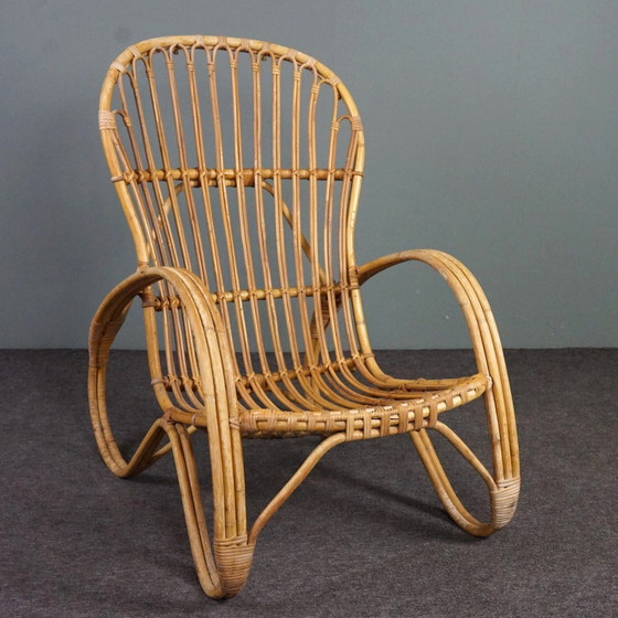 Image 1 of Vintage Rohé Noordwolde Rattan Sessel