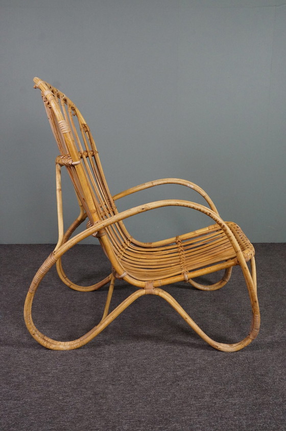 Image 1 of Vintage Rohé Noordwolde Rattan Sessel