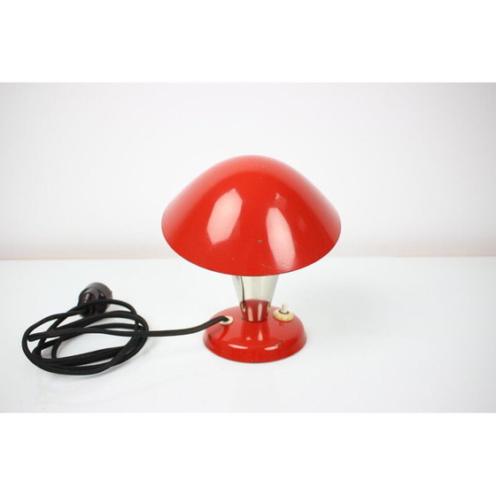 Image 1 of Vintage bauhaus Tischlampe aus lackiertem Metall, Tschechoslowakei 1930