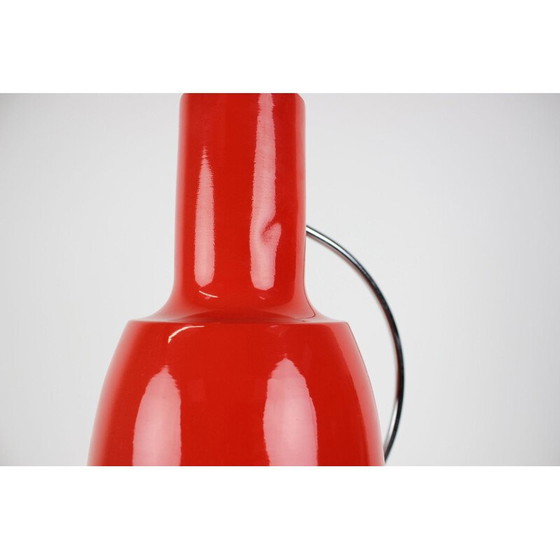 Image 1 of Vintage-Lampe aus Rotguss und Glas von Josef Hůrka für Napako, Tschechoslowakei 1970