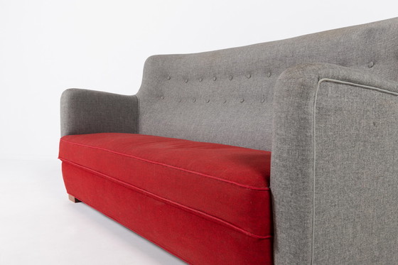 Image 1 of Skulpturales Mid Century Danish Modern Sofa, 1950er Jahre