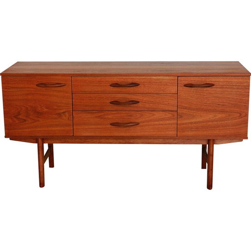 Vintage Sideboard aus massivem Teakholz für Avalon, England 1960