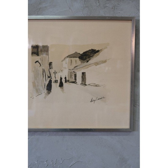 Image 1 of Alte Lithographie von Helge Cardell, Schweden 1960