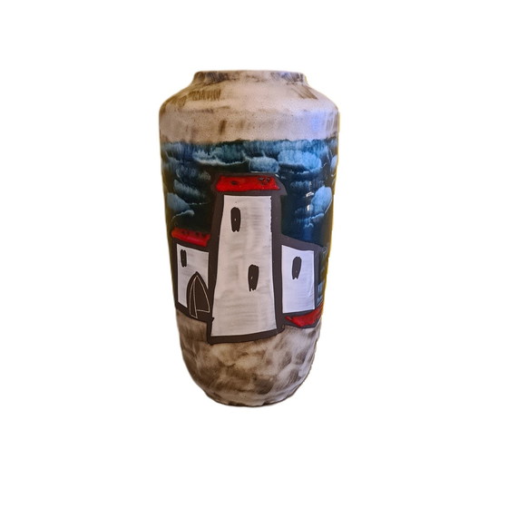 Image 1 of Scheurich Westdeutschland Fett Lava Vase 1960s