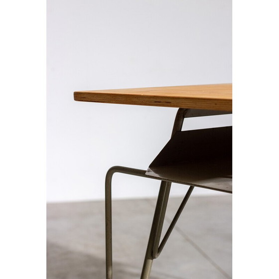 Image 1 of Vintage-Schreibtisch aus Holz und Metall von Willy Van Der Meeren, 1950
