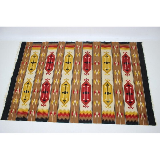 Image 1 of Kelim-Teppich aus Wolle, Tschechoslowakei 1960er Jahre