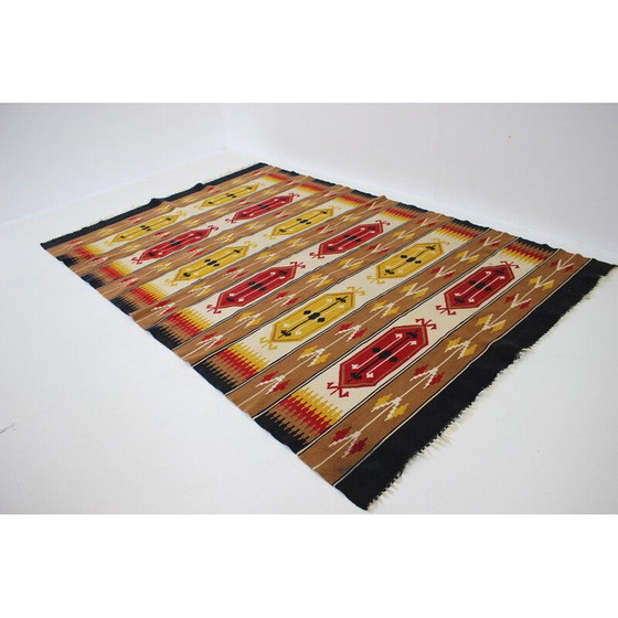 Image 1 of Kelim-Teppich aus Wolle, Tschechoslowakei 1960er Jahre