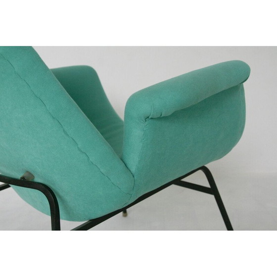 Image 1 of Türkisfarbener Vintage-Sessel, 1950er Jahre