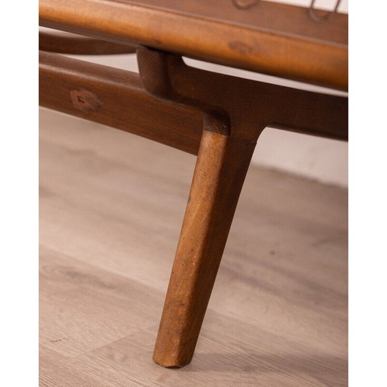 Image 1 of Vintage Sofa in Teakholz und grauem Stoff, Dänemark 1960