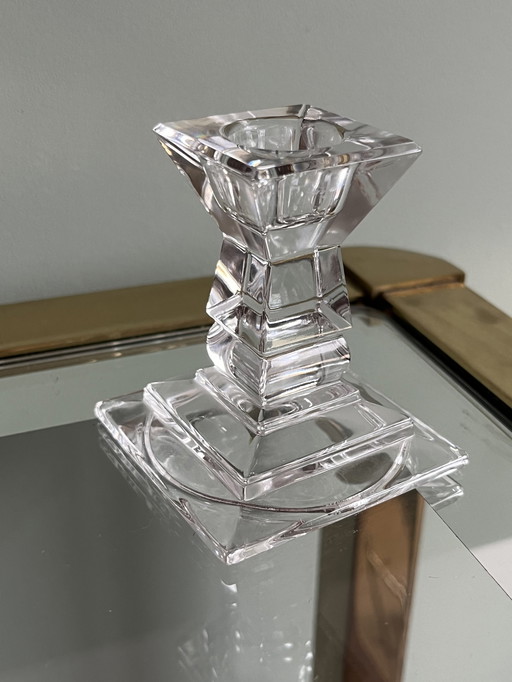 Vintage-Glas-Kerzenleuchter