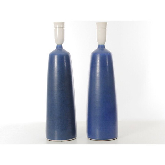 Image 1 of Paar skandinavische Vintage-Palshus-Keramiklampen Modell DL8 von Per und Annelise Linnemann Schmidt