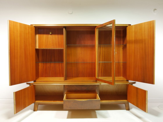 Image 1 of Vintage Highboard /Wohnzimmerschrank mit Bar, 50er Jahre, Germany