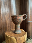 Vinatge brutalistische hohe Vase