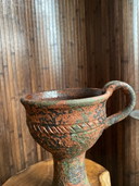 Vinatge brutalistische hohe Vase