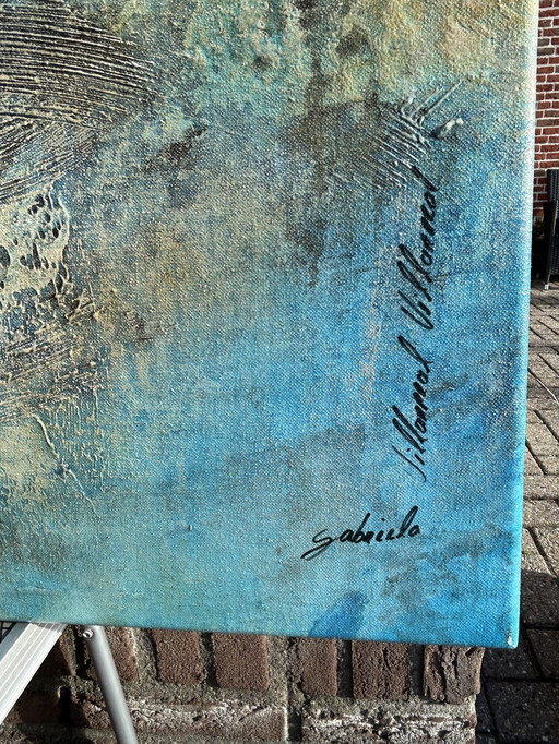 Gabriela Villarreal Abstrakt Öl auf Leinwand