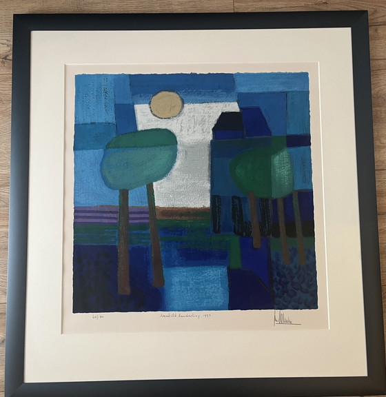 Image 1 of Ton Schulten – Ruhige Landschaft, 1993 Siebdruck