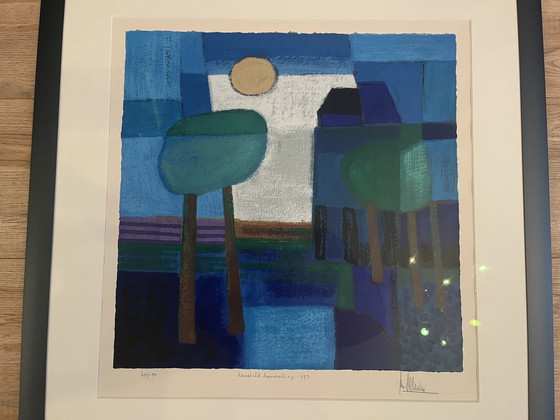 Image 1 of Ton Schulten – Ruhige Landschaft, 1993 Siebdruck