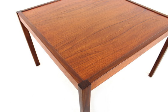 Image 1 of Olli Borg / Jussi Peippo for Asko Finnland, Mid-Century Teak Coffee Table / Couchtisch 