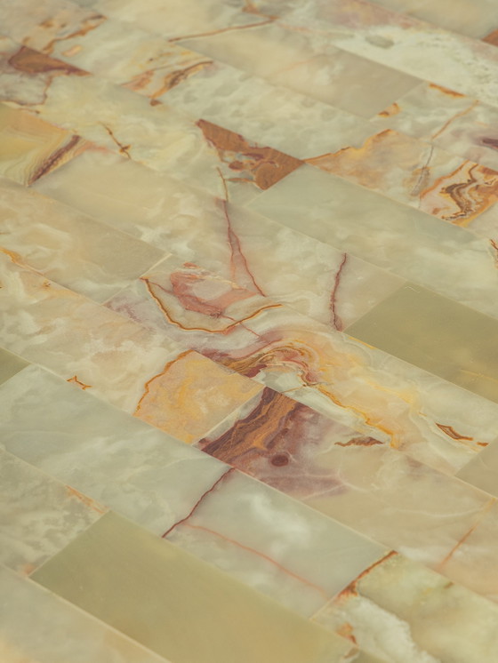 Image 1 of Vintage Schreibtisch aus Onyx