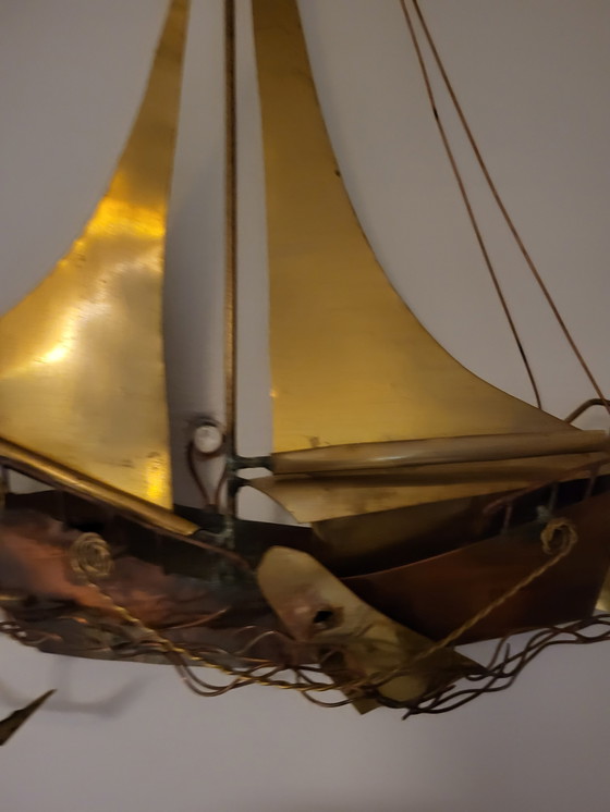 Image 1 of Wandskulptur Segelschiff oder Boot