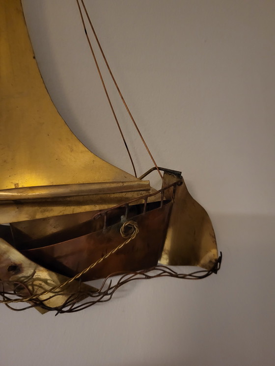 Image 1 of Wandskulptur Segelschiff oder Boot