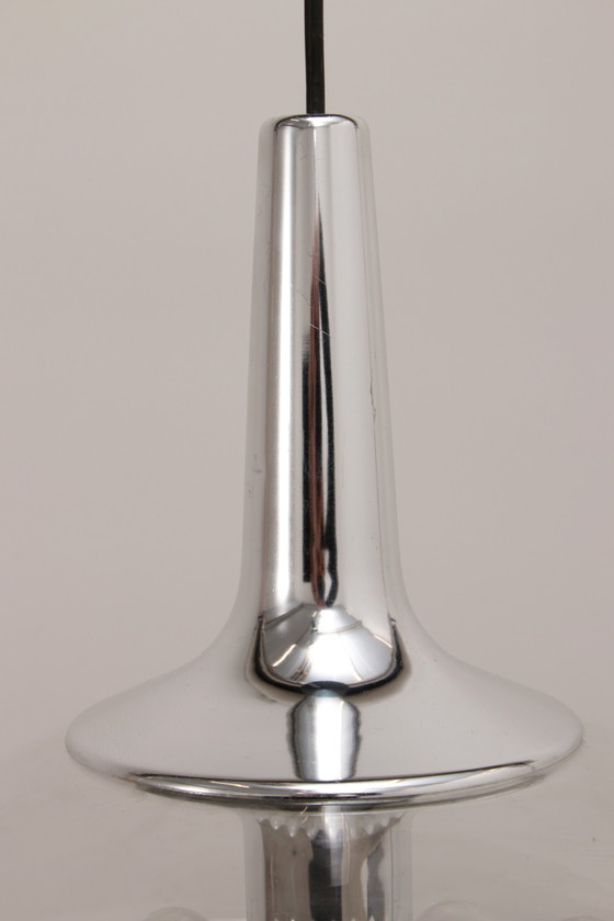 Image 1 of Klassische Glas-Hängeleuchte von Peill & Putzler, 1960