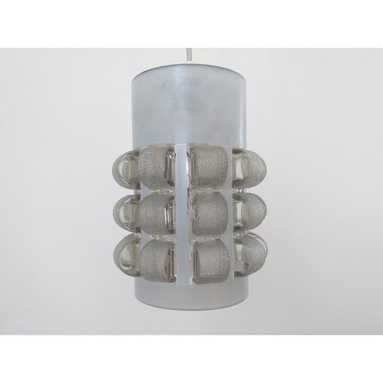 Image 1 of Mid Century Glas Pendelleuchte Italien 1960er Jahre