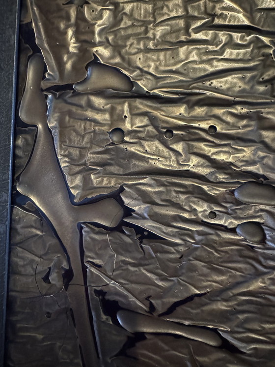 Image 1 of Brutalistisches Wandpaneel aus Kupfer und Glas