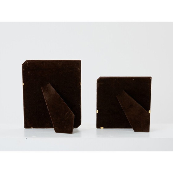 Image 1 of Ein Paar Fotorahmen aus Messing und Chrom von Romeo Rega, Italien 1970