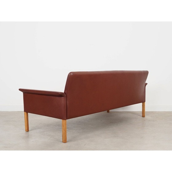 Image 1 of Braunes Ledersofa von Hans Olsen für CS Møbler, 1960er Jahre