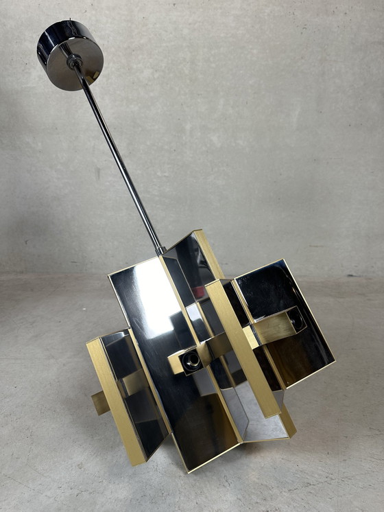 Image 1 of Vintage-Kronleuchter im 'metrischen' Design - Sciolari