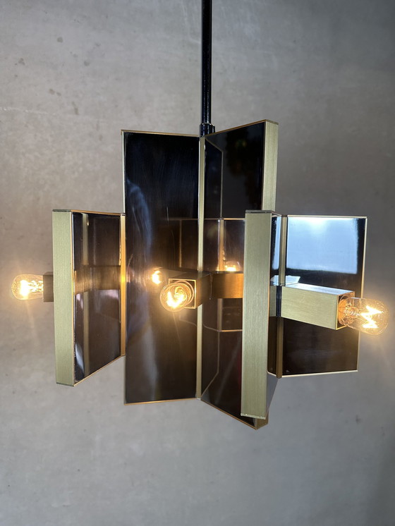 Image 1 of Vintage-Kronleuchter im 'metrischen' Design - Sciolari