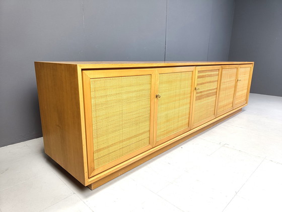 Image 1 of Skandinavisches Rattan-Sideboard, 1970er Jahre