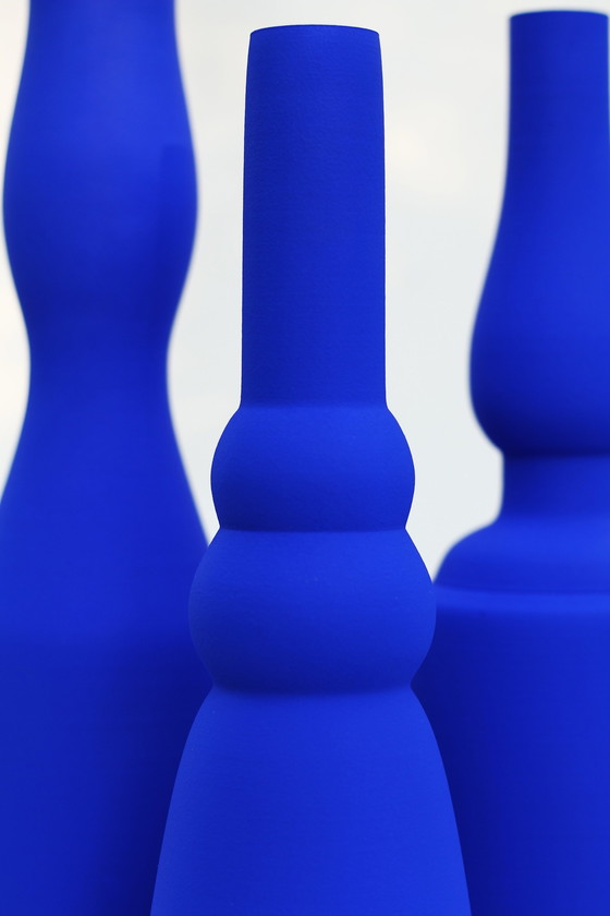 Image 1 of Morandi® - Hommage an Giorgio Morandi & Yves Klein - Vasen-Set - Exklusive Kollektion - Ikb