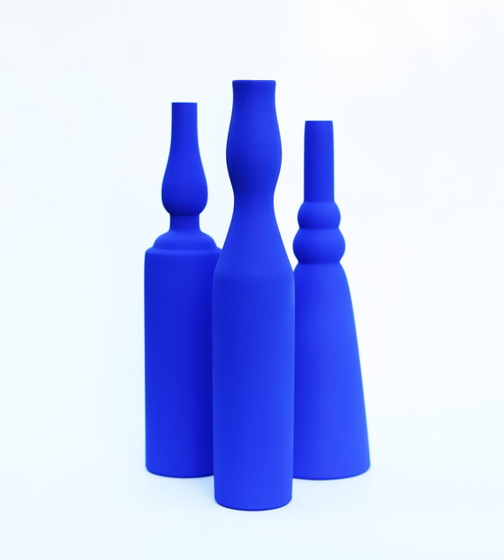 Image 1 of Morandi® - Hommage an Giorgio Morandi & Yves Klein - Vasen-Set - Exklusive Kollektion - Ikb