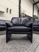 Leolux Bora Beta Sessel Blau Leder