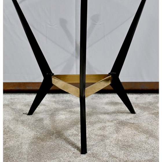 Image 1 of Vintage Couchtisch aus Glas und Metall, 1980