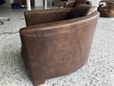 Aviator Sessel Leder braun