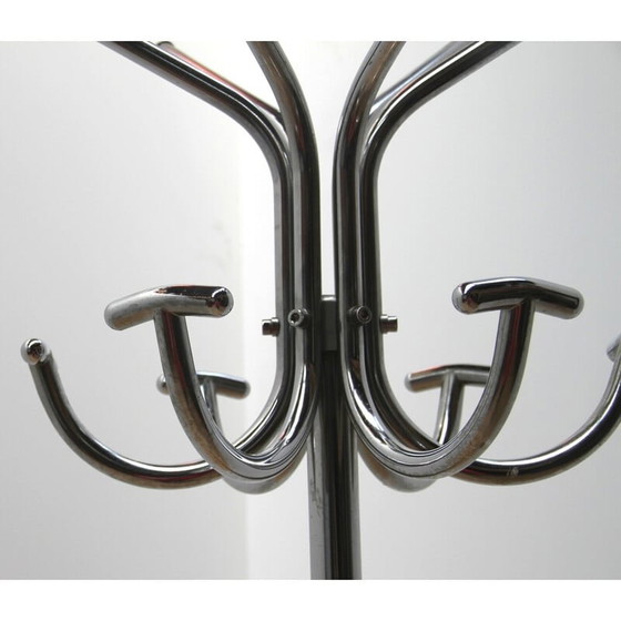 Image 1 of Vintage-Garderobe aus verchromtem Stahl, 1970