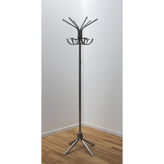 Image 1 of Vintage-Garderobe aus verchromtem Stahl, 1970
