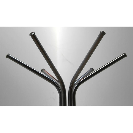 Image 1 of Vintage-Garderobe aus verchromtem Stahl, 1970