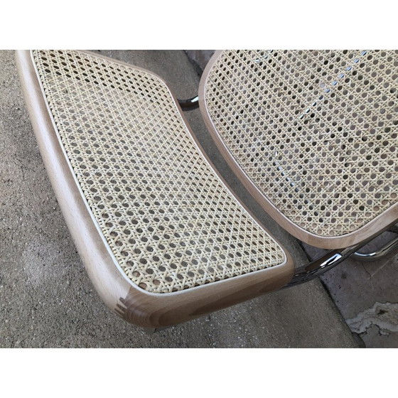 Image 1 of Paar vintage b32 cesca Marcel Breuer Stühle aus Buchenholz Italien