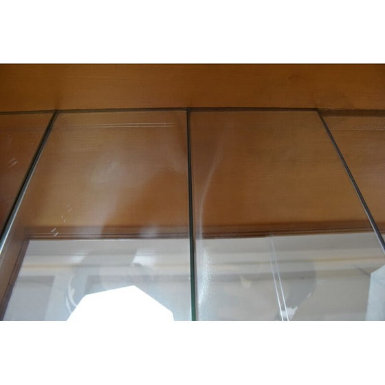 Image 1 of Sekretär aus Eiche und Glas, Tschechoslowakei 1960