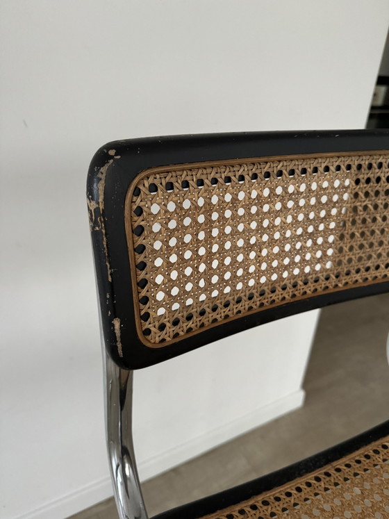 Image 1 of 2x Vintage Barhocker Gurtband