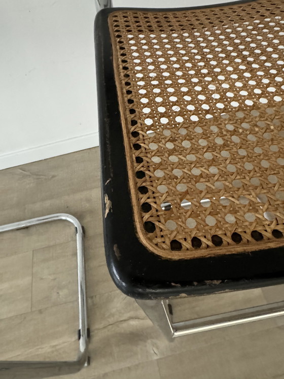 Image 1 of 2x Vintage Barhocker Gurtband